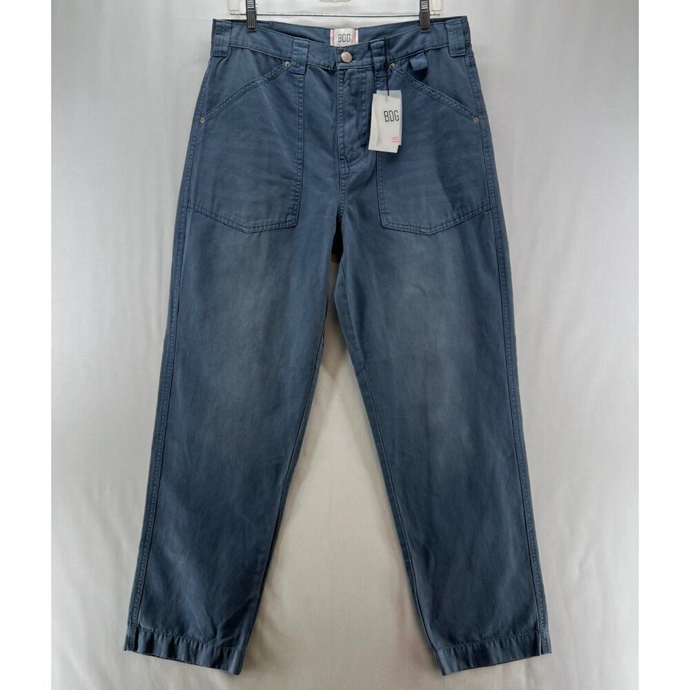 BDG Straight Leg Pants in Washed Blue